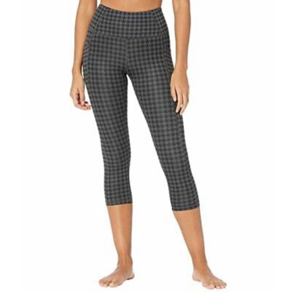 X by Gottex Vanessa houndstooth crop leggings sz S